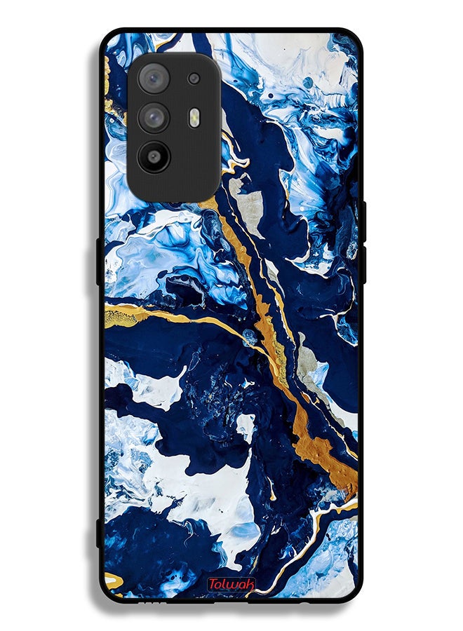 Tolwak Oppo A95 5G Protective Case Cover Glitch Texture Art - Image 2