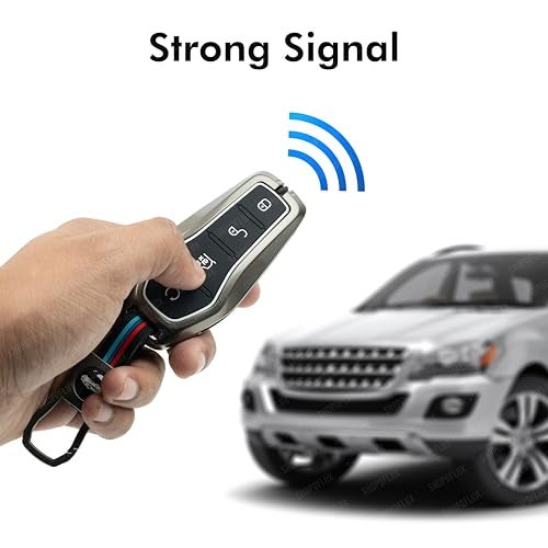 SHOPOFLUX Metal Car Key Cover Compatible for BYD Atto 3 Seal, Sealion, eMax7 3 button smart key - Black (Pack 1) - Image 3