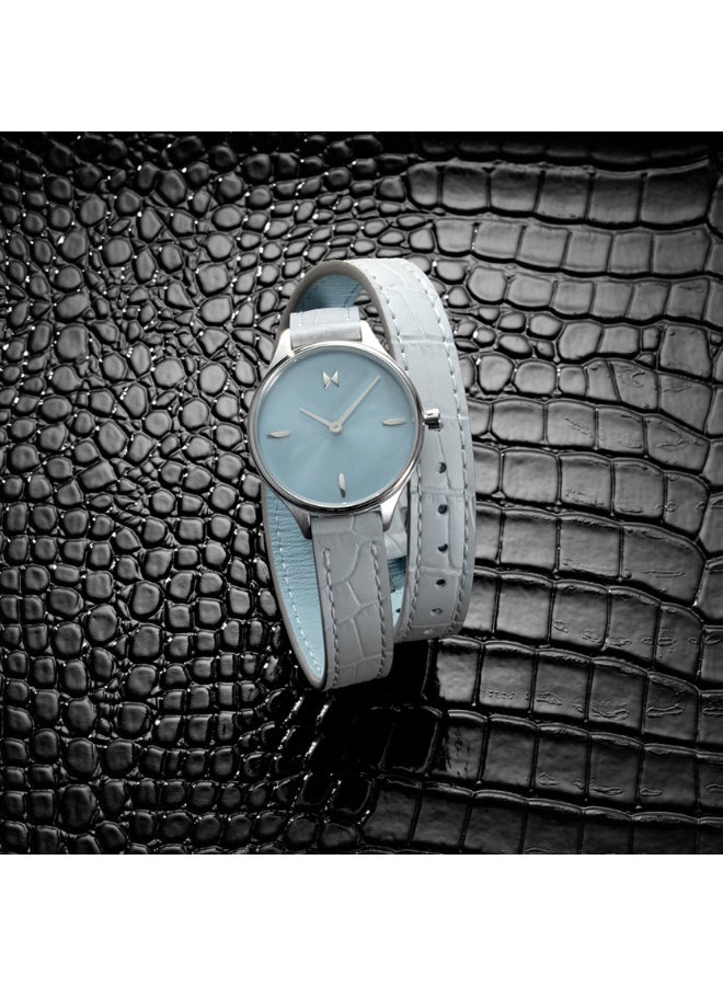 MVMT ROUND ANALOG WOMEN'S BLUE CASE WATCH - 28000345-D - Image 3