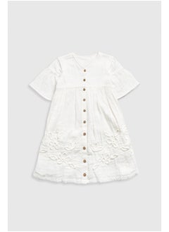 mothercare فستان كريمي منسوج  - Image 1