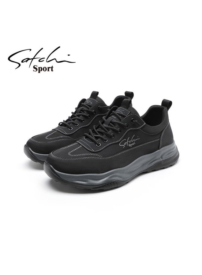 Satchi Men's Sports Casual Shoes  Autumn Winter Outdoor Cushioning Running Shoes Lightweight Comfortable Simple Lace-up Sneakers - Image 5