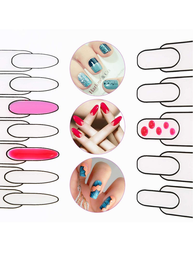 سيوسي مسمار الفن سيليكون حصيرة طوي قابل للغسل الجدول الوسادة مسمار ممارسة مساحة العمل تصميم لوحة لختم عكس الطوابع - Image 2