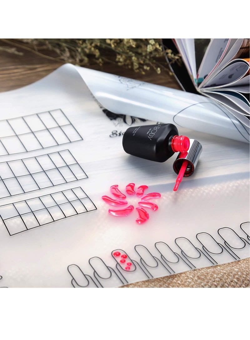 سيوسي مسمار الفن سيليكون حصيرة طوي قابل للغسل الجدول الوسادة مسمار ممارسة مساحة العمل تصميم لوحة لختم عكس الطوابع - Image 3