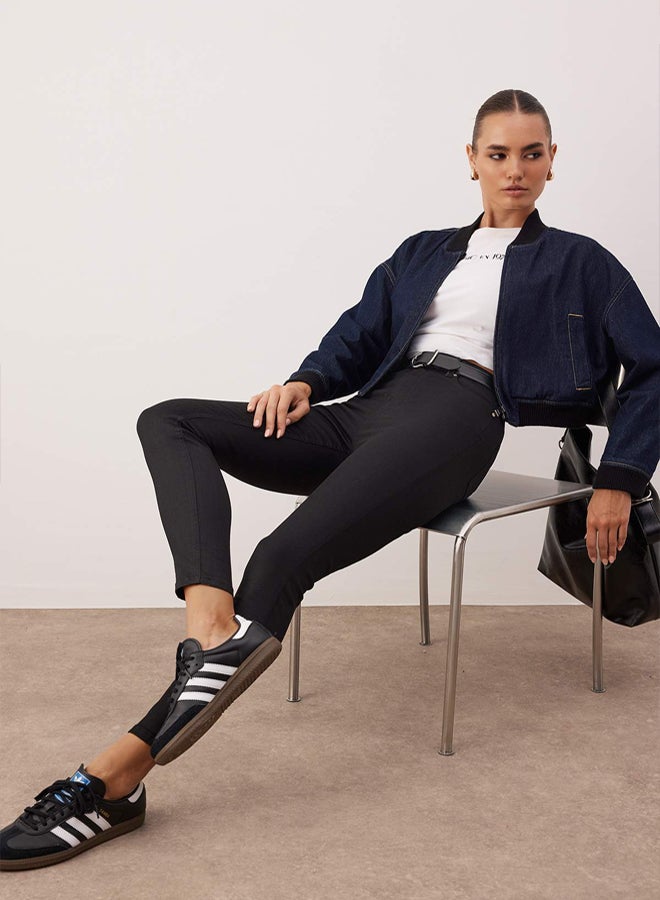 trendyol Black High Waist Stretchy Skinny Jeans - Image 2