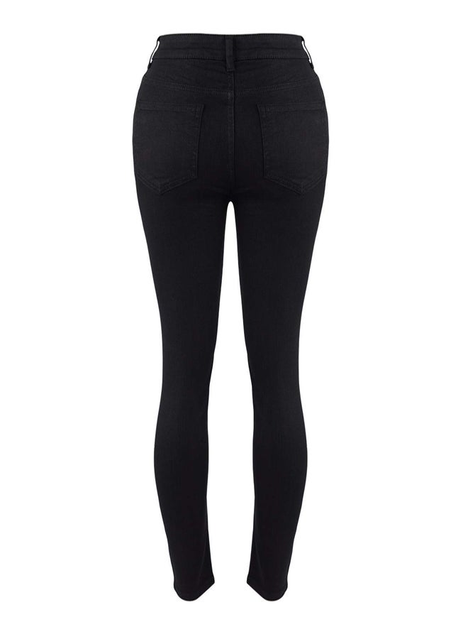 trendyol Black High Waist Stretchy Skinny Jeans - Image 5