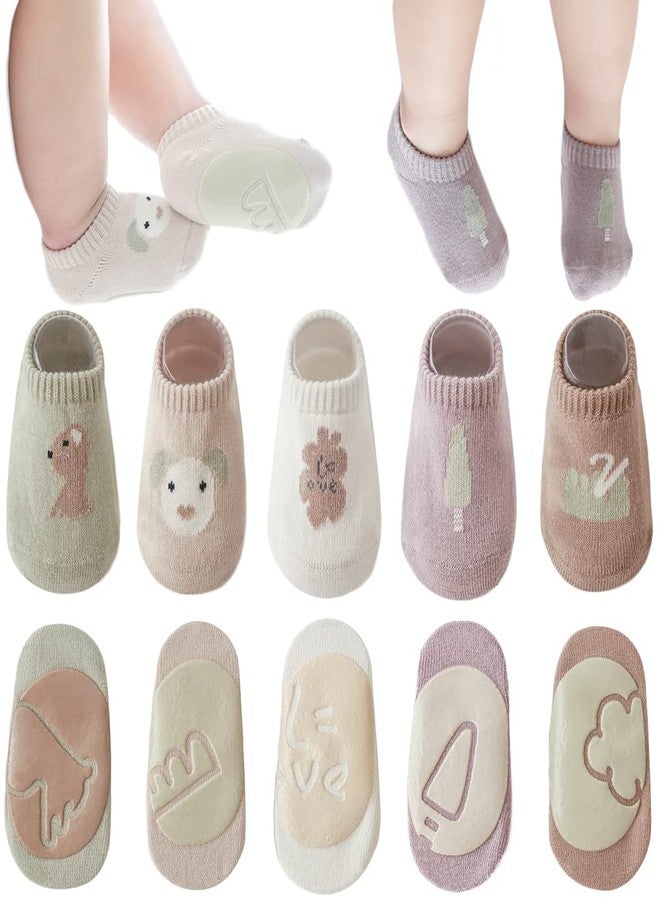 Adeimoo Baby Girls Non-Slip Socks Toddler Infants Cartoon Anti-Slip Socks 1-3T - Image 1