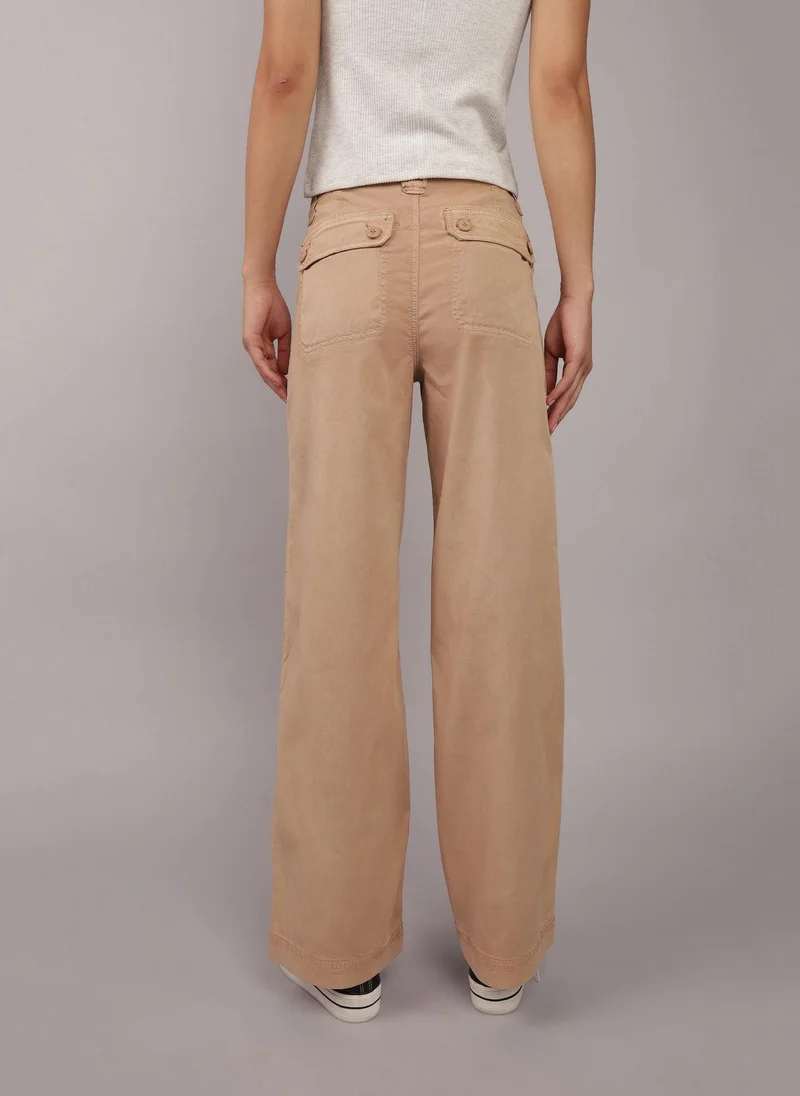 American Eagle Dreamy Drape High-Waisted Baggy Wide-Leg Pants