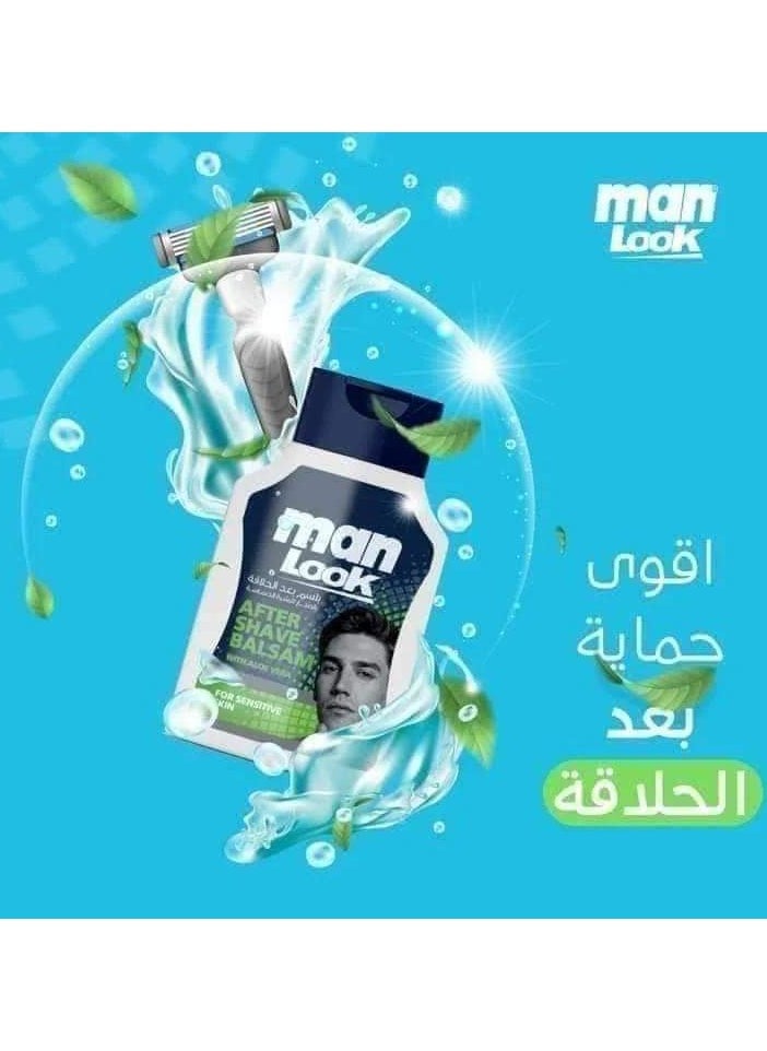 Man look - Man Look After Shave Balsam with Aloe Vera-125 Gm - Image 1