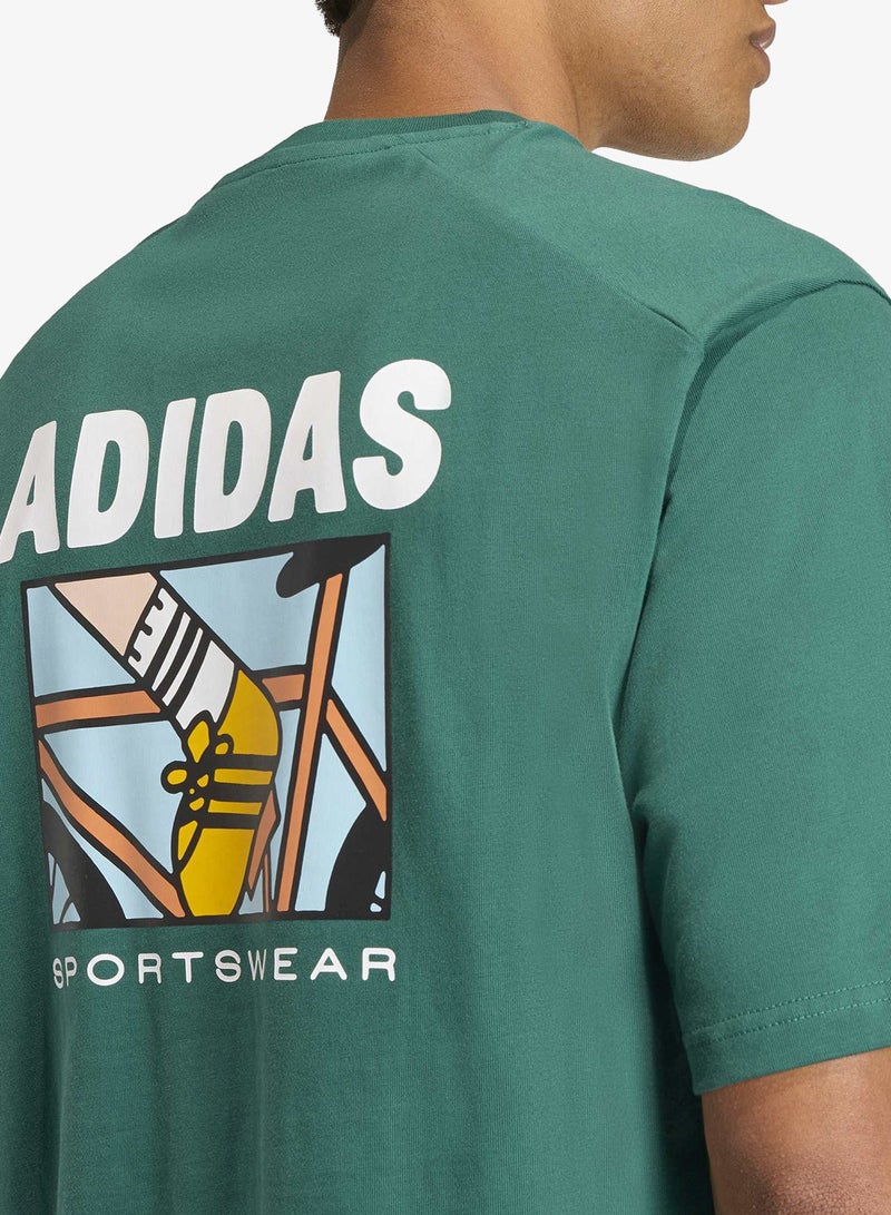 Adidas Animal Pop Bike Graphic T-Shirt - Image 4