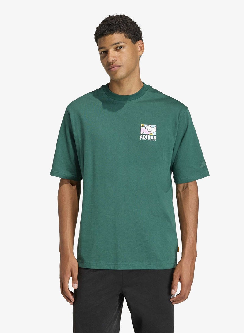 Adidas Animal Pop Bike Graphic T-Shirt - Image 1