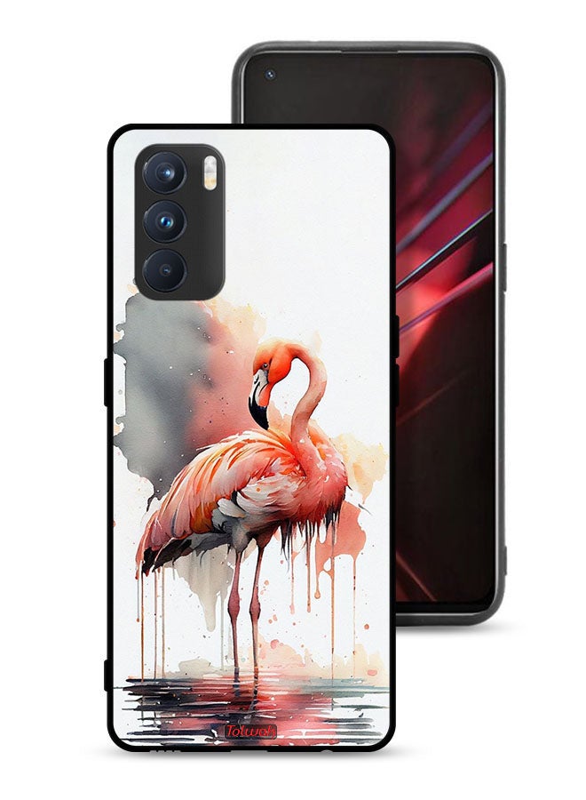 Tolwak Oppo K9 Pro Protective Case Cover Tropical Watercolor Art - Image 1