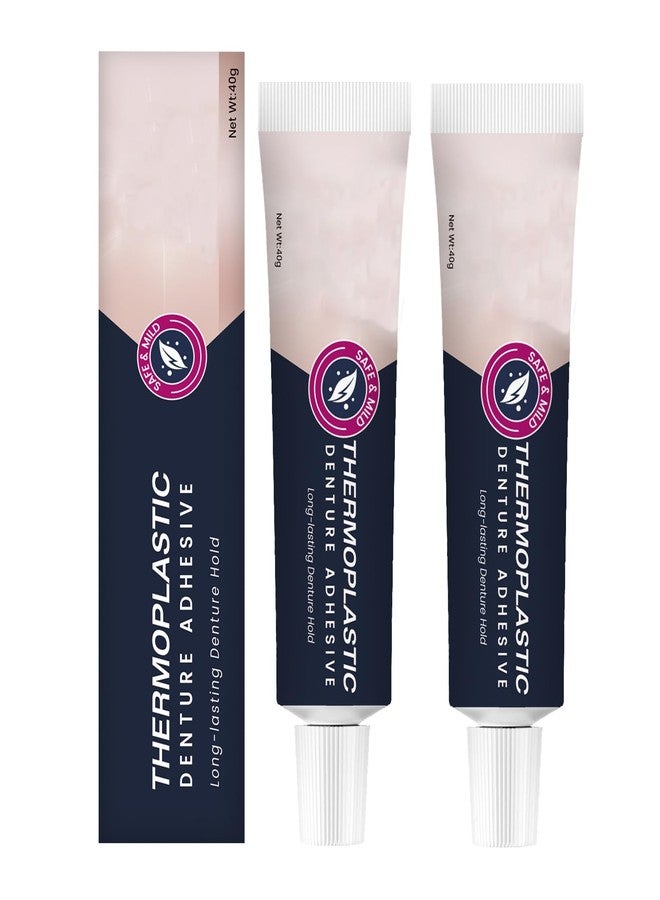 HongChengSM 2PCS Thermoplastic Denture Adhesive, Ultra Max Hold Denture Adhesive, DentureAdhesive Fixing Paste, Fixed Dentures, Improving Comfort, Long-Lasting Durability - Image 1
