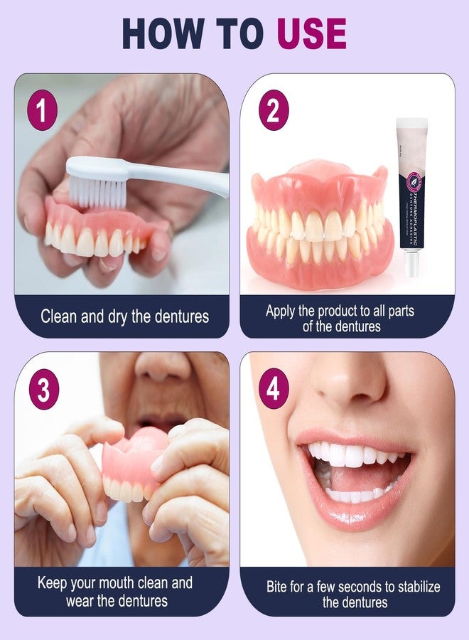 HongChengSM 2PCS Thermoplastic Denture Adhesive, Ultra Max Hold Denture Adhesive, DentureAdhesive Fixing Paste, Fixed Dentures, Improving Comfort, Long-Lasting Durability - Image 5