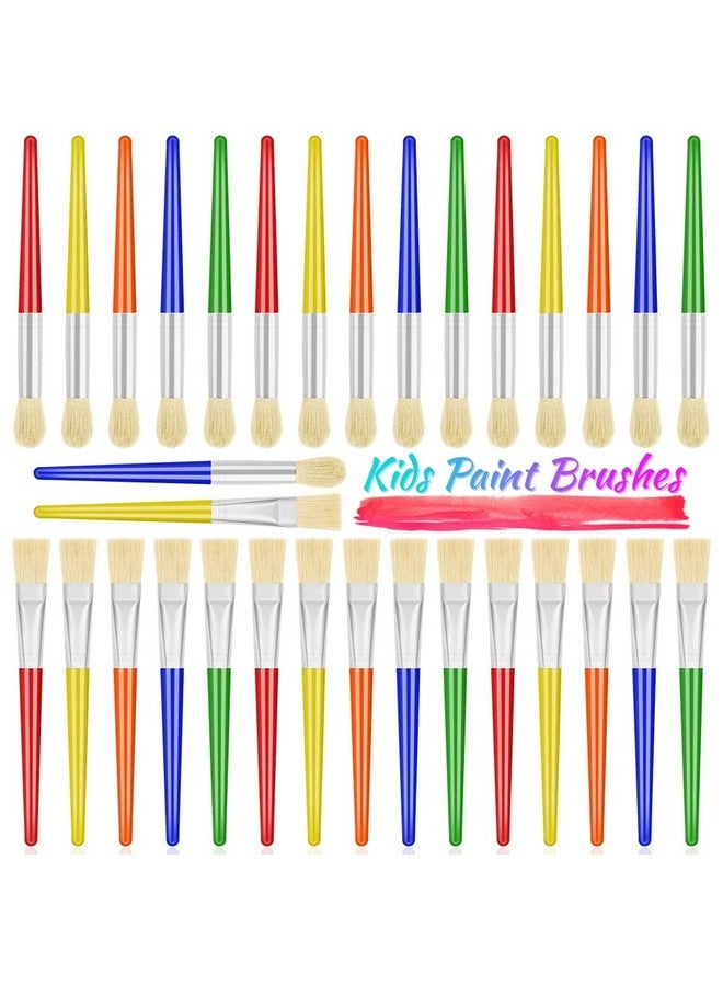anezus Paint Brushes Anezus 30 Kids Paint Brushes Bulk Children Paint Brushes Set With Jumbo Round Watercolor Paint Brush And Large Flat Craft Paint Brushes - Image 1