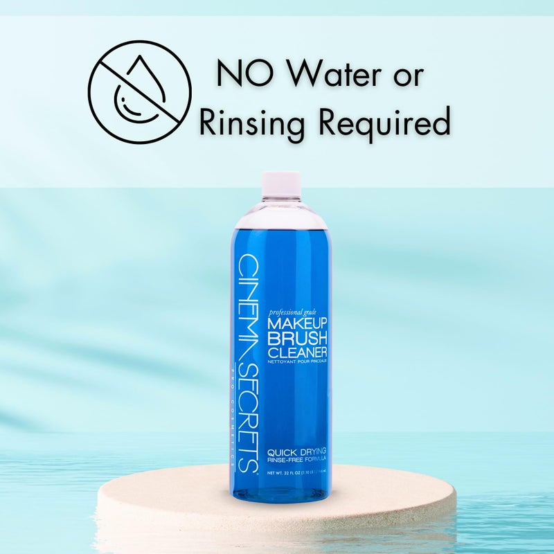 Cinema Secrets منظف فرش المكياج الاحترافي من سينما سيكريتس، 16 أونصة سائلة، فانيلا - Image 4