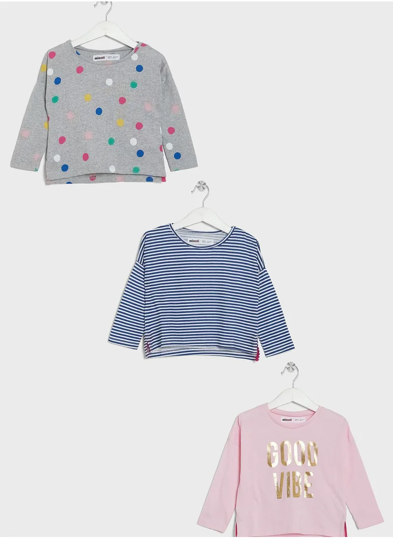 MINOTI Infant 3 Pack Graphic Top