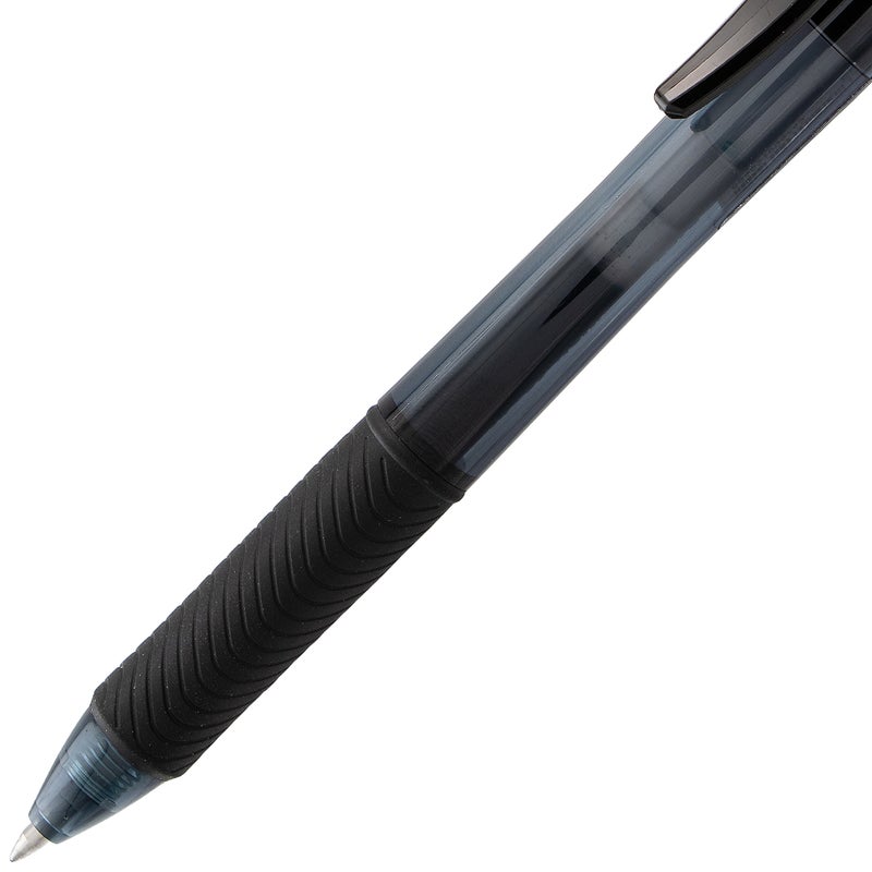 Pentel EnerGelX Retractable Liquid Gel Pen 07 mm Medium Line Black Ink Box of 12 BL107A - Image 5