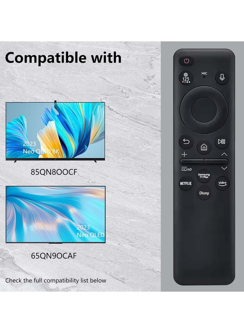 2023 New Remotes Original for Samsung BN59-01432A with Voice - Compatible with Neo QLED 8K HDR Smart TVs Solar Charging Remote for 2023 Models.