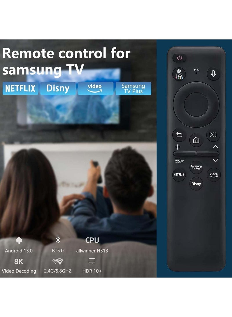 2023 New Remotes Original for Samsung BN59-01432A with Voice - Compatible with Neo QLED 8K HDR Smart TVs Solar Charging Remote for 2023 Models.