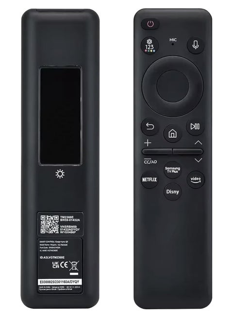2023 New Remotes Original for Samsung BN59-01432A with Voice - Compatible with Neo QLED 8K HDR Smart TVs Solar Charging Remote for 2023 Models.