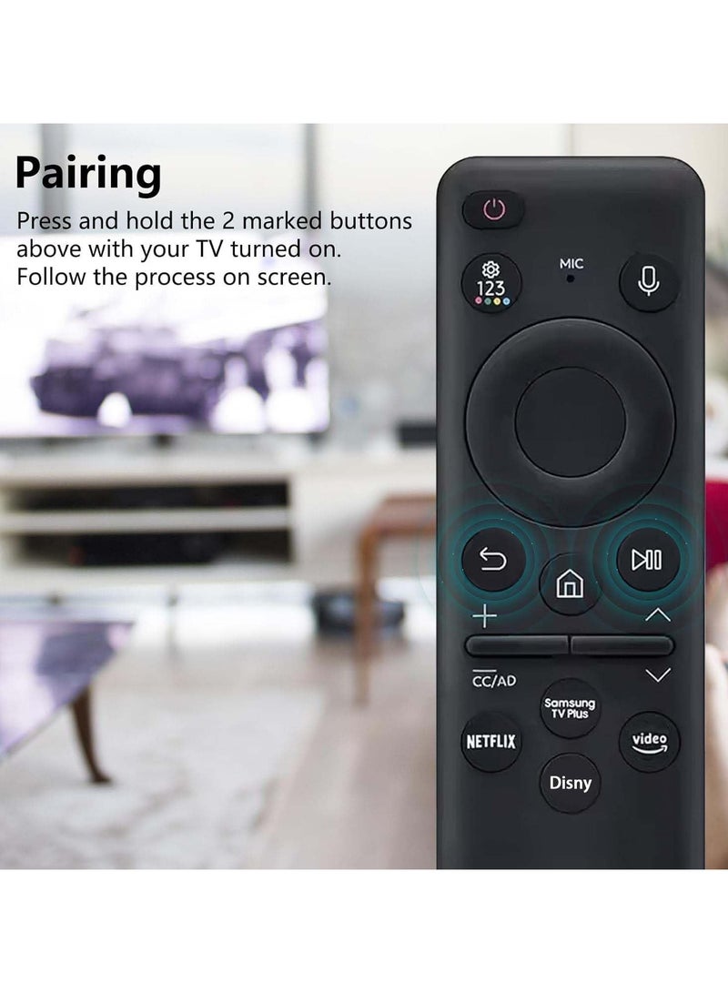 2023 New Remotes Original for Samsung BN59-01432A with Voice - Compatible with Neo QLED 8K HDR Smart TVs Solar Charging Remote for 2023 Models.