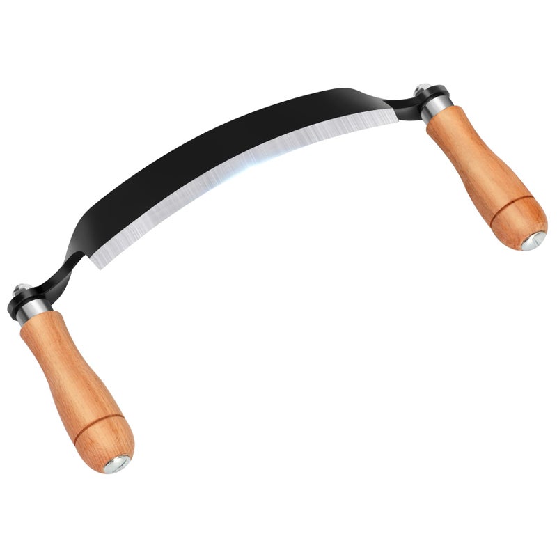 Beendou 10'' Draw Knife,Draw knife debarking tool,Curved Draw Knife,Draw Shave Tool Debarking Hand Tool,ergonomic handle,simple and effortless to use,bark stripper tool - Image 1