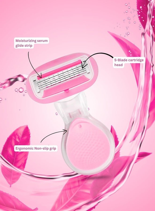 Caredone Body Razor for Women's Hair Removal |1 Pc | With Travel Case | 3-Blade Precision | Smooth & Hassle-Free Shaving on the Go (ComBo - 2 Razor) - Image 5