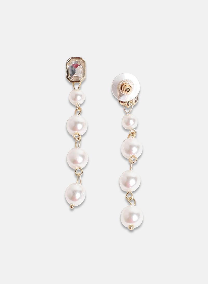 SOHI Pearl Strand Artificial Drop Earring Jewellery - Image 3