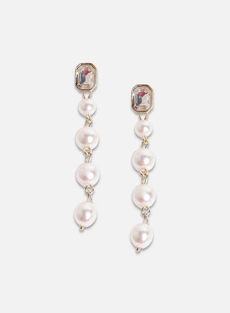 SOHI Pearl Strand Artificial Drop Earring Jewellery - Image 2