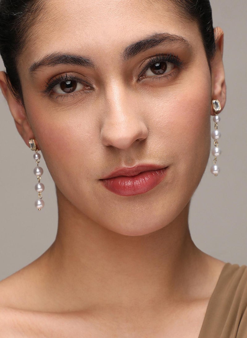 SOHI Pearl Strand Artificial Drop Earring Jewellery - Image 4
