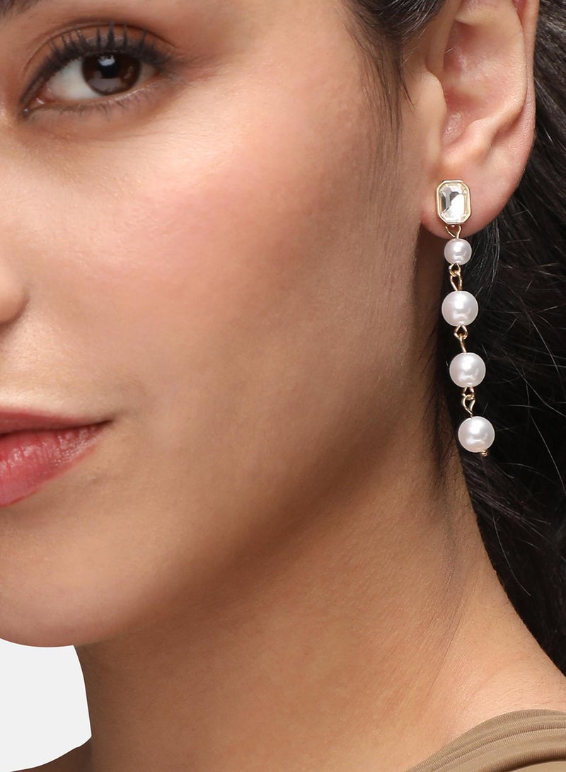 SOHI Pearl Strand Artificial Drop Earring Jewellery - Image 1