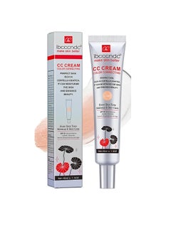 ibcccndc Color Correcting CC Cream, Hydrating CC Cream Foundation With Centella Asiatica, Multi Purpose Skin Tone Adjusting CC Cream Concealer, Pre-makeup Primer Brightening For Mature Skin, (Light)  - Image 1