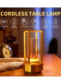 HOCC 2 packs of rechargeable metal table lamps  - Image 2