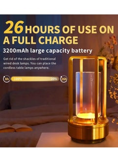 HOCC 2 packs of rechargeable metal table lamps  - Image 3