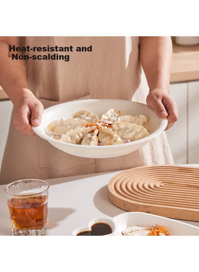 Star Square Xingfang Dumpling Plate, Double-layer Draining Plate, Round Dumpling Plate With Vinegar Dish, Compartmented Snack Plate - Image 2