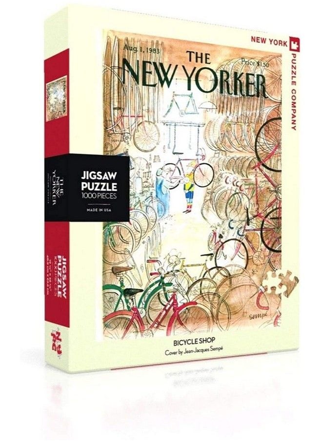 New York Puzzle Company New Yorker Bicycle Shop 1000 Piece Jigsaw Puzzle  - Image 2