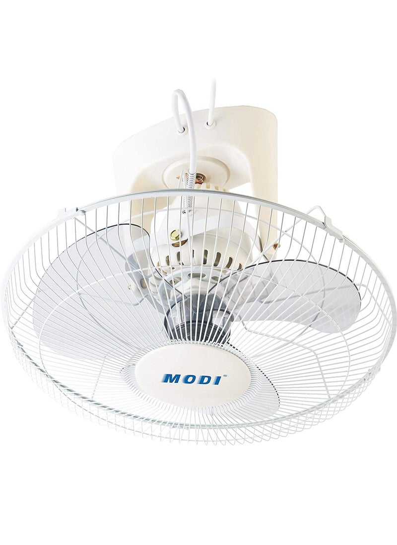 MODI Orbit Fan,16-inch Ceiling Fan, White Cooling Fan with 3 Speed Choices,360 Degree Oscillating Fan for Home and Office.  - Image 1