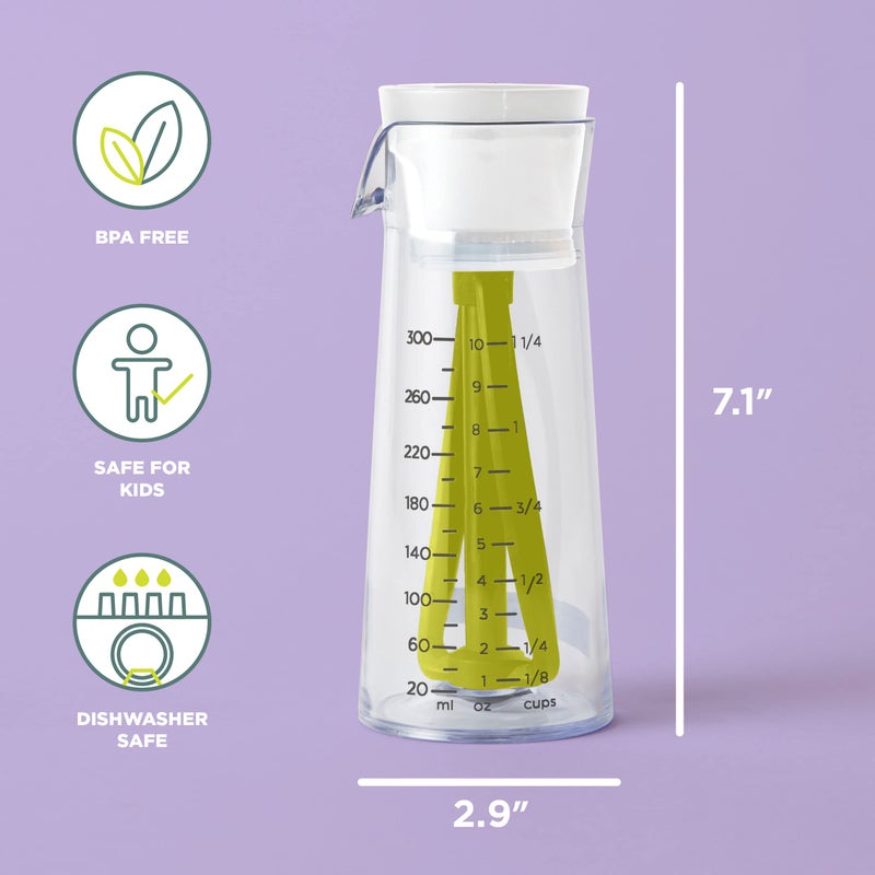 Chef'n 104-759-258 Emulstir Salad Dressing Mixer, One Size, Plastic, Arugula/Meringue - Image 2