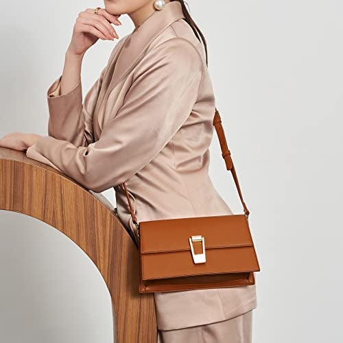 Miraggio Womens Shoulder Bag With Crossbody Strap (Tan) - Image 2