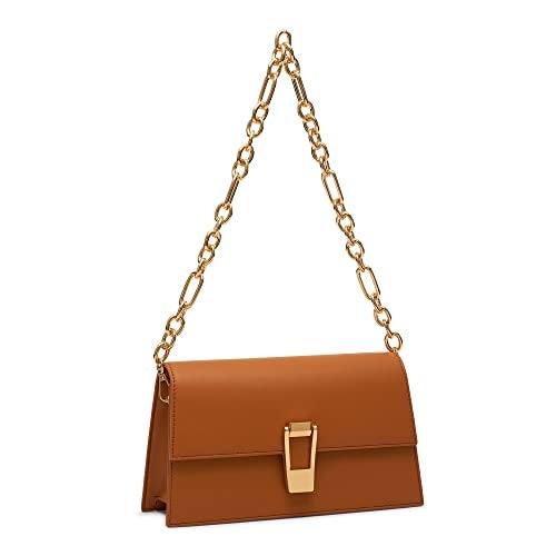 Miraggio Womens Shoulder Bag With Crossbody Strap (Tan) - Image 3