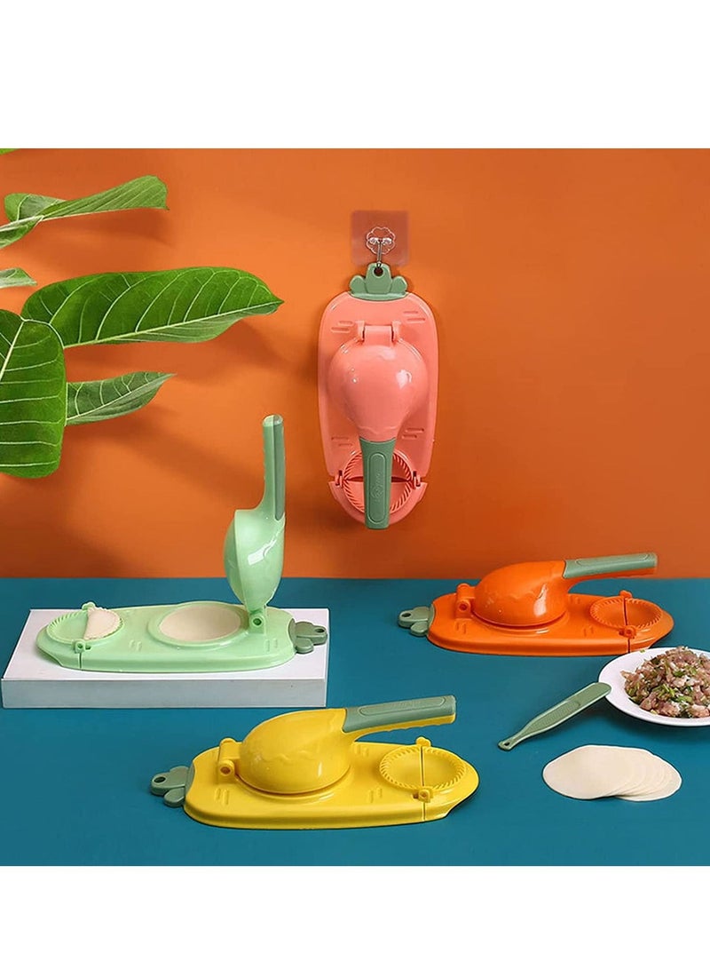 DubaiGallery 2 in 1 Dumpling Maker, 2023 New Dumpling Maker Machine, Household Automatic Dumpling Maker, Maker Press for Pressing Dumpling Skin Wrapper Mould Dough Press Maker Random Colour