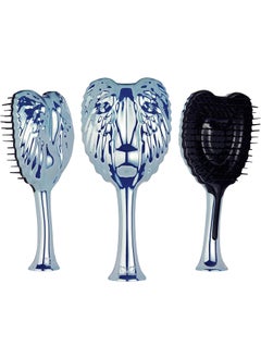 Tangle Angel Tangle Angel Detangling Hair Brush  Anti Static Tangle Taming Brush with Soft Bristles  Heat  Water Resistant Pro Detangler Hairbrushes for Women for Fine Thick Wavy  Curly Hair  Blue Chrome 
