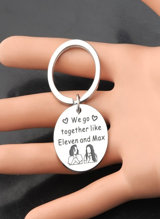 FAADBUK Eleven and Max Gift Tv Show Inspired Gift Friendship Jewelry Best Friend Keychain (Eleven & Max) - Image 5