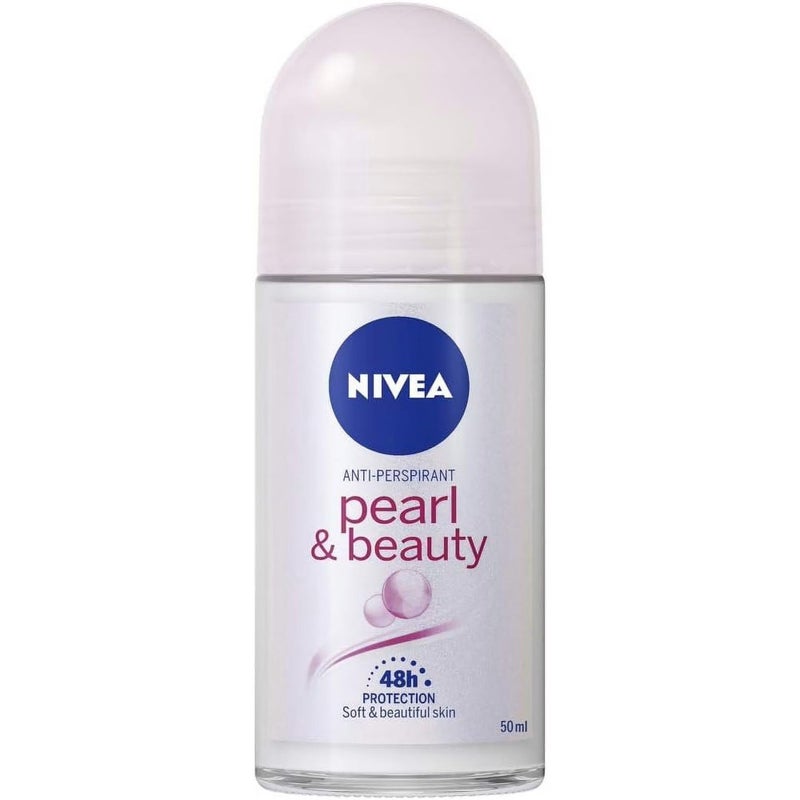 Nivea Pearl & Beauty Roll On Deodorant 50mL - Image 1