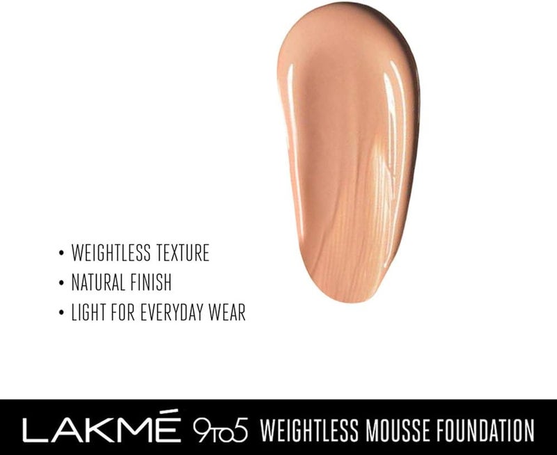 LAKME 9to5 Powerplay Mousse Foundation, Rose Ivory, 25ml - Image 4