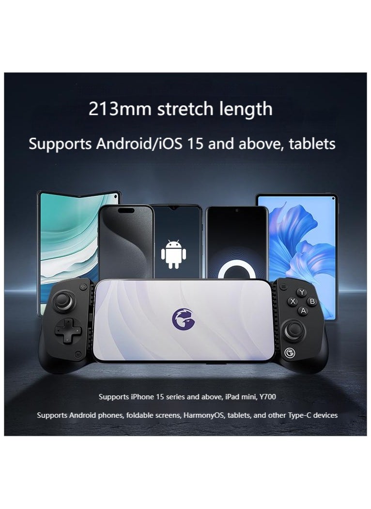 Generic GameSir X5 Lite Stretching Mobile Gaming Controller for Android & iPhone 15/16 Series (USB-C), 213mm Stretching Length, Hall Effect Joystick, Lightweight Ergonomic Phone Controller- Play Genshin Impact & Zenless Zone Zero  - Image 3