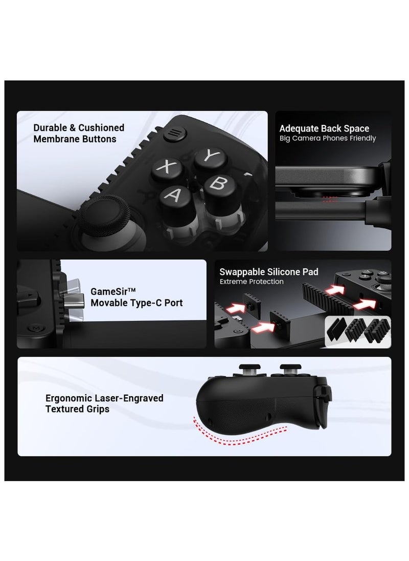 Generic - GameSir X5 Lite Stretching Mobile Gaming Controller for Android & iPhone 15/16 Series (USB-C), 213mm Stretching Length, Hall Effect Joystick, Lightweight Ergonomic Phone Controller- Play Genshin Impact & Zenless Zone Zero - Image 1