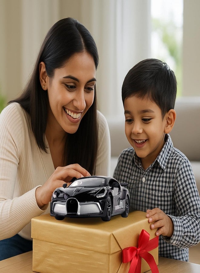 Popsugar Door Opening Remote Control Car|Rechargeable 1200mAh Lithium Battery|C-Type Charging|75-Min Runtime|2.4G Long Range Remote (100+ ft)|HighSpeed RC Car|Gift for Kids|Made in India (Black) - Image 3
