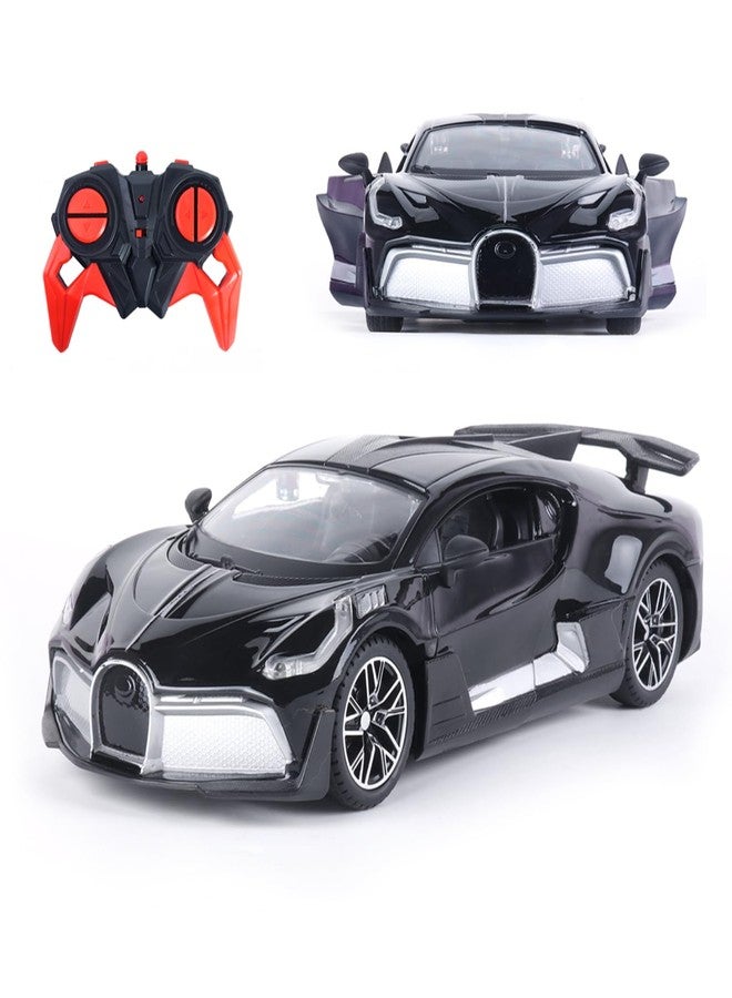 Popsugar Door Opening Remote Control Car|Rechargeable 1200mAh Lithium Battery|C-Type Charging|75-Min Runtime|2.4G Long Range Remote (100+ ft)|HighSpeed RC Car|Gift for Kids|Made in India (Black) - Image 1