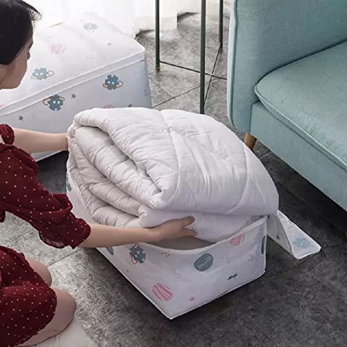 13 SOEME Blanket Storage Bag Under Clothes Storage Bag with Peva Material Washable Waterproof Foldable Transparent Printed Cover_MultiDesign Printed 2 - Image 3